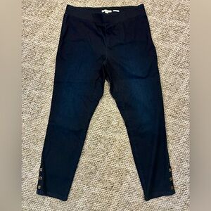 Dana Buchman Navy Ankle Pants Sz L